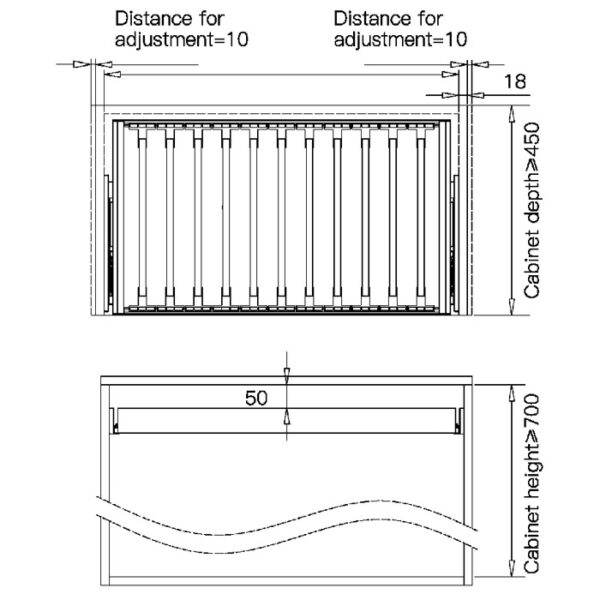 Aluminium Frame Trouser Rack