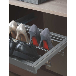 Aluminium frame shoe rack