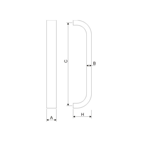 Azuru Pull handle - PHS1500