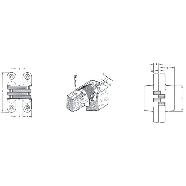 Zinc Alloy Concealed Hinges