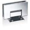 Wall to glass slim plate hinge - square corner