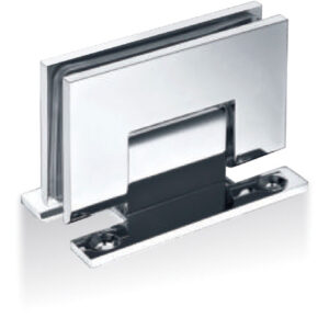 Wall to glass slim plate hinge - square corner