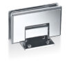 Wall to glass slim plate hinge - Bevelled corner