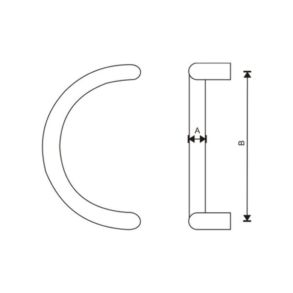 C shape Pull handle - PHS400