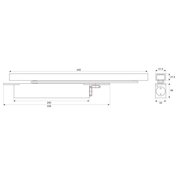 DC3024 - CAM Door closer