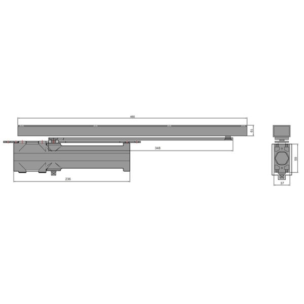 DC8024- CAM Door closer