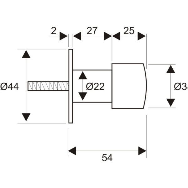 Wall mounted Door stopper