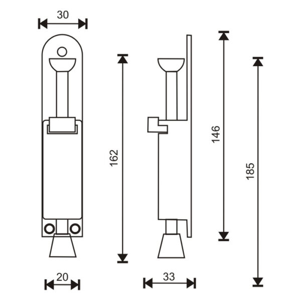 SS Foot Operated Door Holder