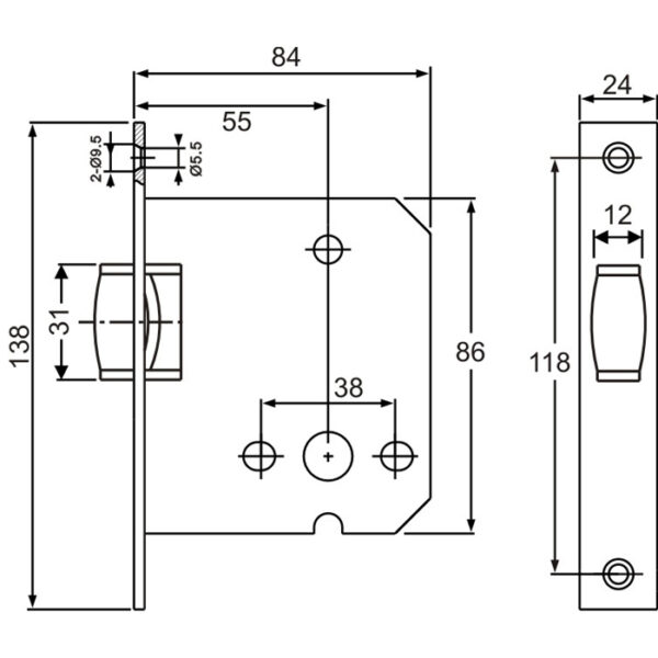 DIN Roller Latch