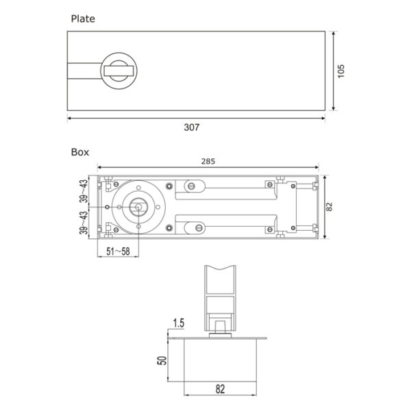 Floor spring - FS7524