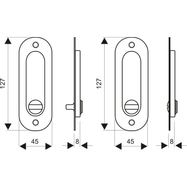 Sliding Lock for Bathroom Doors