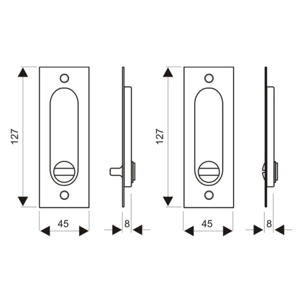 Sliding Lock for Bathroom Doors