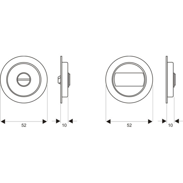 Sliding Lock for Bathroom Doors