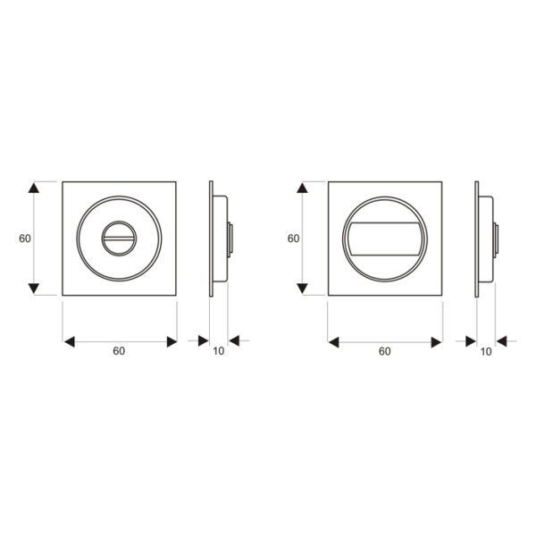 Sliding Lock for Bathroom Doors