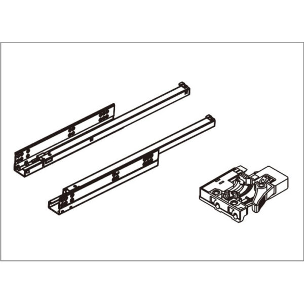 CSR Runner series - Undermount slide with 3D adjustment