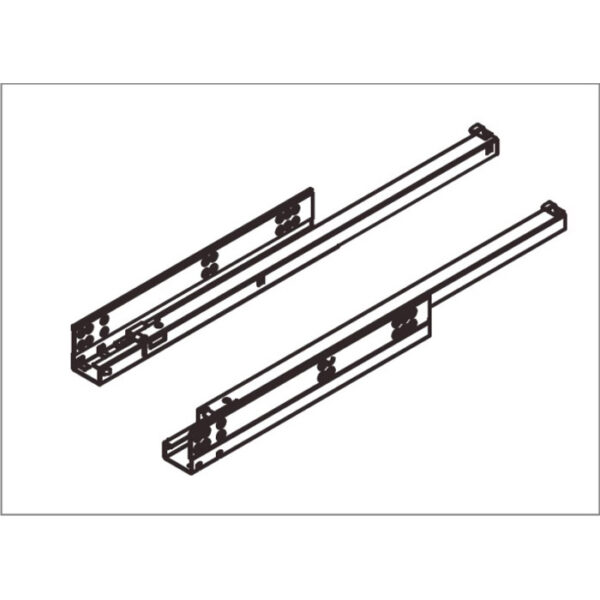 CUR Runner series - Undermount slide with 2D adjustment