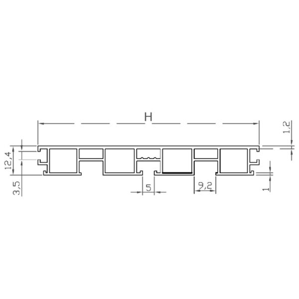 Aluminium PVC Skirting