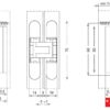 3D concealed Hinge for Cabinets