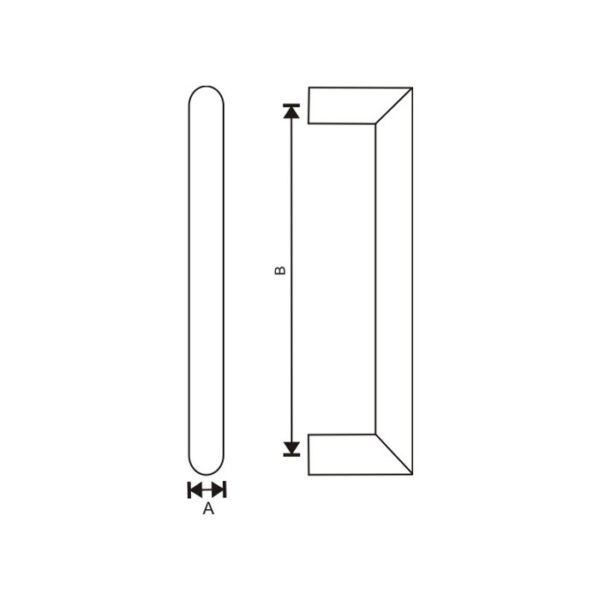 Mitred Pull handle - PHS200