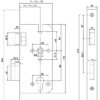 85mm Centre DIN Quality Mortise Lock