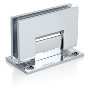 Wall to Glass, Wall Mount Backplate Shower Hinge 90 - available in SS304 and SS316 grade.