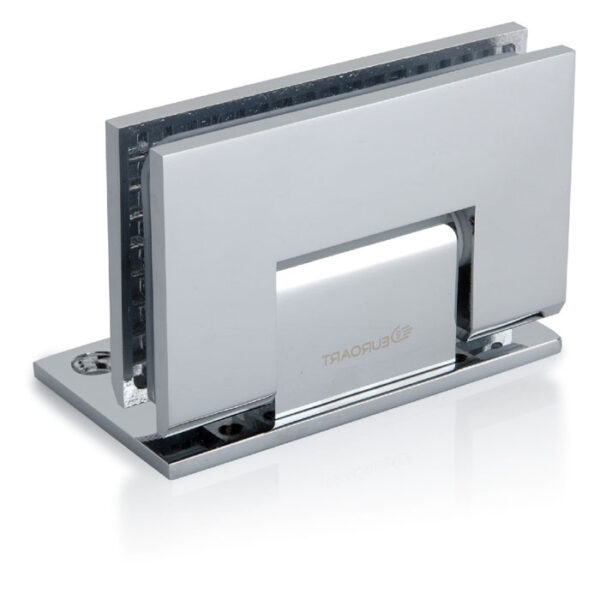 Wall to Glass, Wall Mount Backplate Shower Hinge 90 - available in SS304 and SS316 grade.