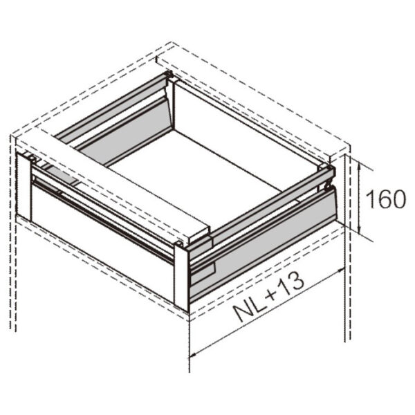 Smart double gallery drawer