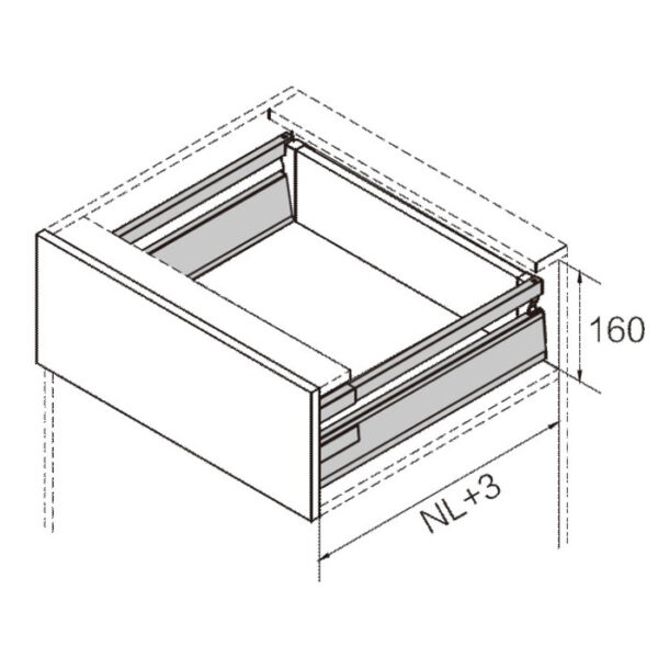 Smart single gallery drawer