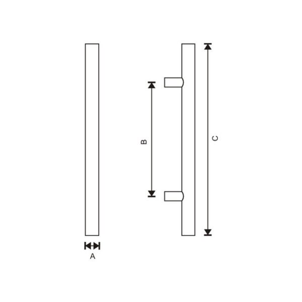 T bar pull handle - PHS300