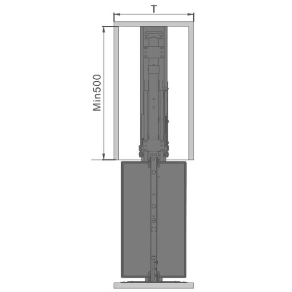 Tall Pull out unit - Glass Basket