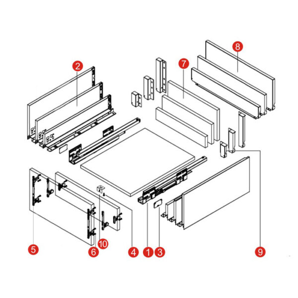 Smart slim drawer - Medium height drawer