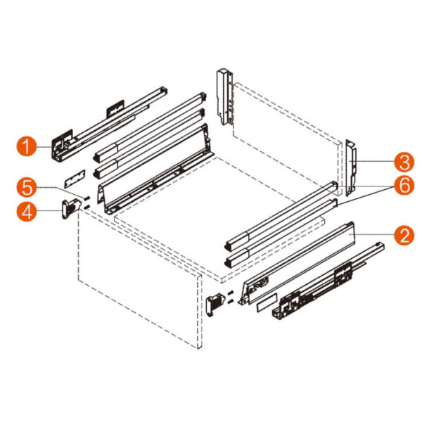 Smart double gallery drawer