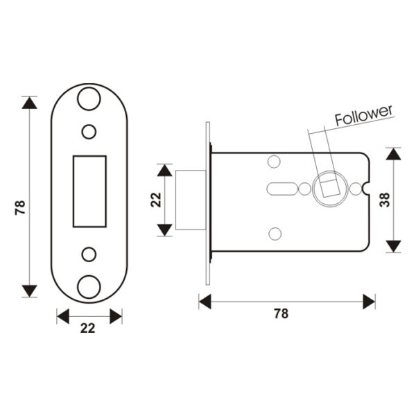 WC Deadbolt