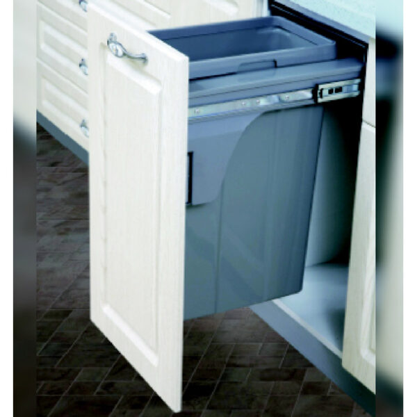 Single big Waste bin with soft closing slides